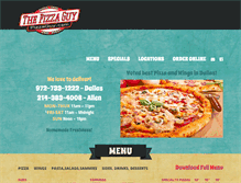 Tablet Screenshot of pizzaguy.com